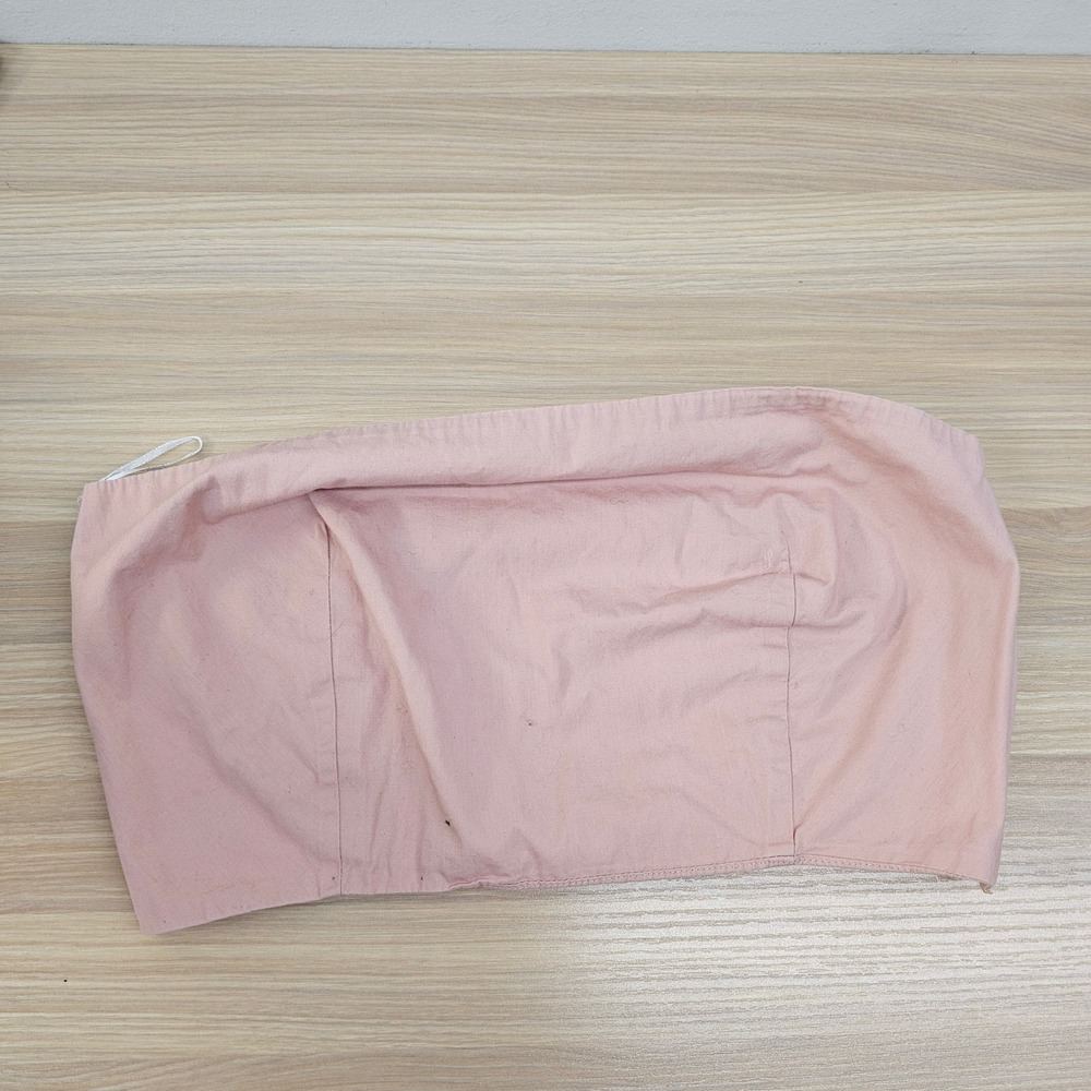 Corset Top Womens Small Pink Bandeau Crop‎ Cut Out Back Y2K Festival Party ANEL